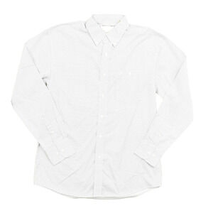 Wrangler Men's Regular Size M White & Blue Diamond Print Western Shirt Cotton